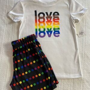 JAMMIES for Your Family Girls Love Pajama 2 Piece Set